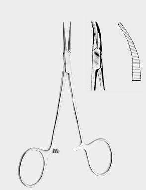 Затискач ХОЛСТЕДА (HALSTED) кровоспинний типу «москіт», вигнутий, 21 см (cm). Бренд: Zepf (Зепф)